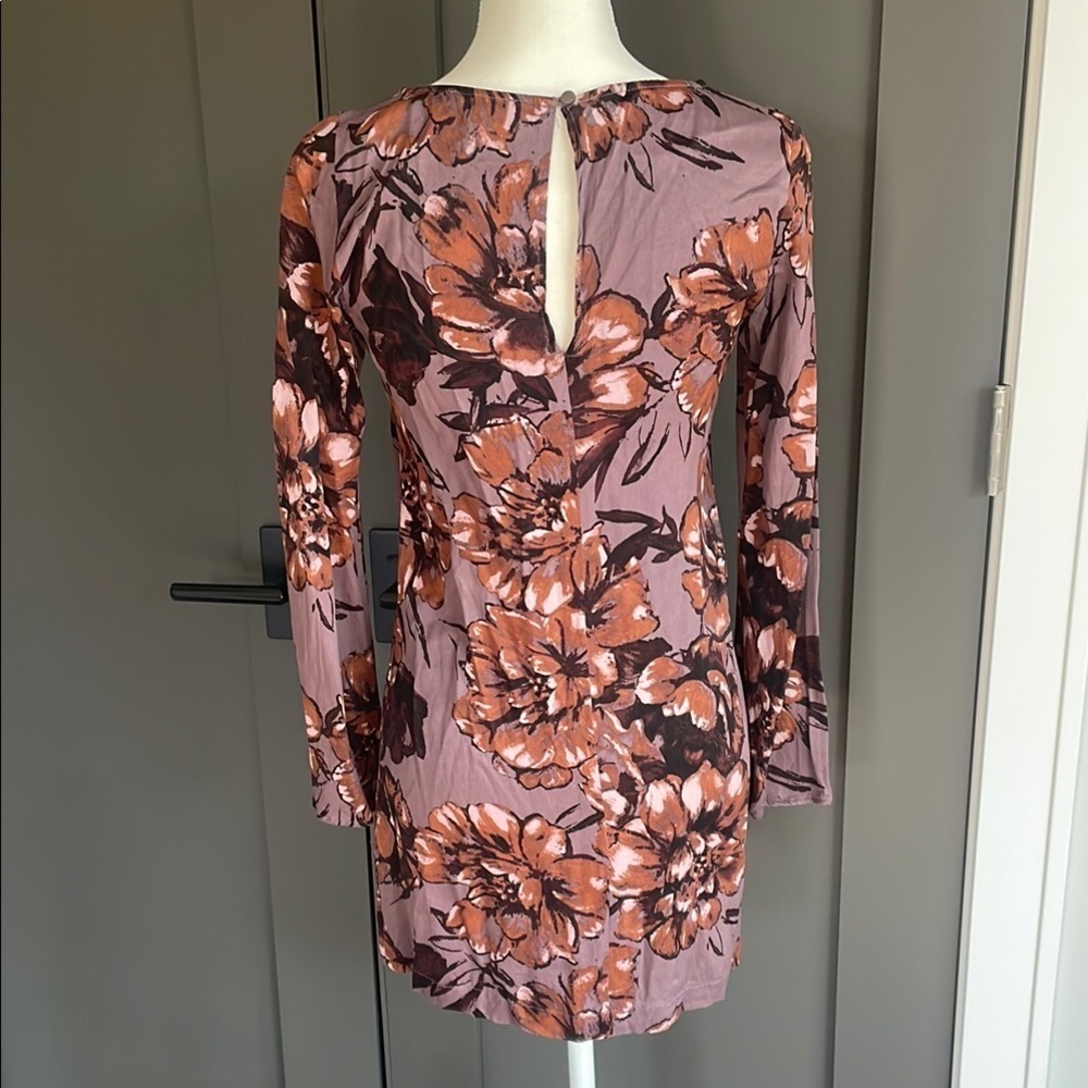 Leith Floral Long Sleeve Dress Size XS - Picture 5 of 8
